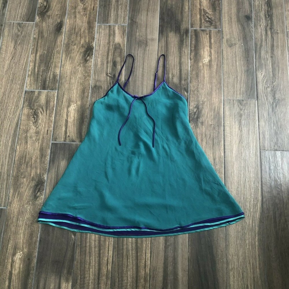 Frederick's of Hollywood slip teal purple size 2x